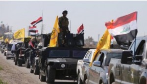 Forces d'Al-Hashd Al-Shabi en route vers Mossoul (Photo : Nahrain Net.net, 29 octobre 2016)